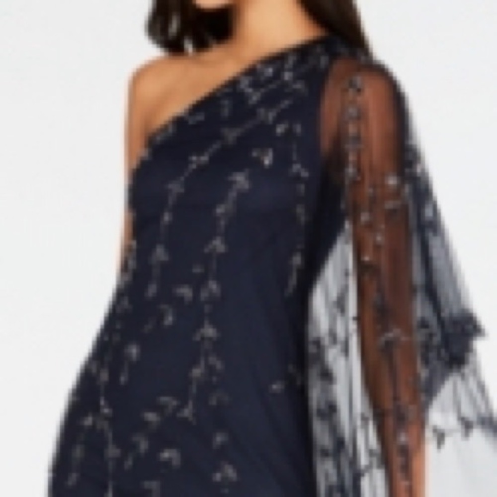 Navy classy dress(long)